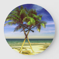 Praia tropical da ilha da palmeira das caraíbas