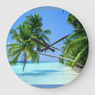 Relógio Grande Praia Tropical de Palmeira!