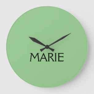 RELÓGIO GRANDE PRESENÇA SIMPLES MINIMALISTA VERDE ADICIONE O SEU