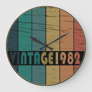 Relógio Grande Presente de aniversário vintage nascido em 1982