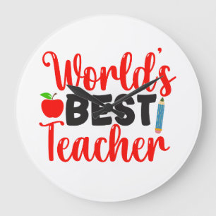 Relógio Grande Presente de Apreciação Melhor Professor do Mundo