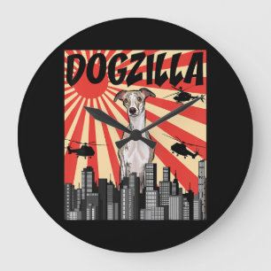 Relógio Grande Presente de chicote   chicote dogzilla engraçado j