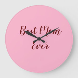 Relógio Grande Presente do dia das mães rosa vermelho melhor mãe