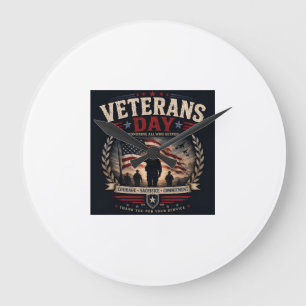 Relógio Grande Presente para Veterano Militar - Apreciação de Vet
