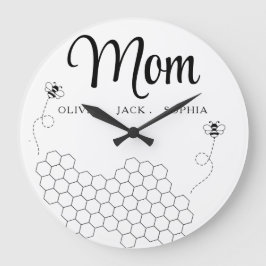 Relógio Grande Presente Personalizado De Dia de as mães Do Nome D