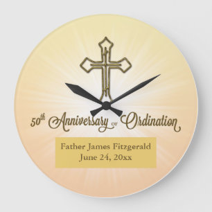 Relógio Grande Presente RUND, Data do Nome Personalizado, Anniv 5