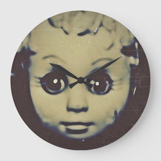 Relógio Grande presentes de bonecas assombradas (Frente)