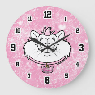 Relógio Grande Princesa Kitty Pink Sparkle Gráficos Malucos