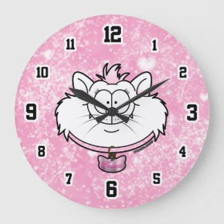 Relógio Grande Princesa Kitty Pink Sparkle Gráficos Malucos