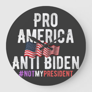 RELÓGIO GRANDE PRO AMERICA ANTI BIDEN