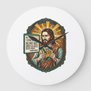 Relógio Grande Produto de revisão de Jesus Influenciador Ruim Fal