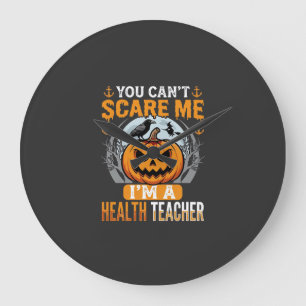 Relógio Grande Professor de Saúde do Halloween Abobrinha Assustad