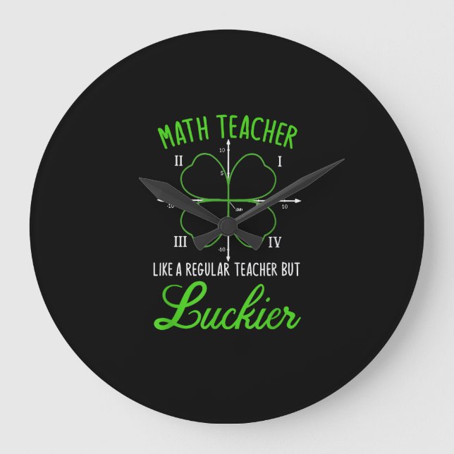 Relógio Grande Professora De Matemática Como Rua De Luckier Regul (Frente)