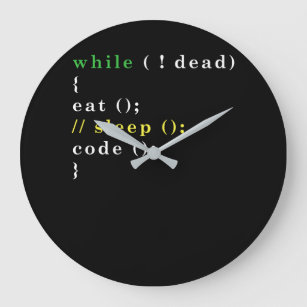 Relógio Grande Programador Python de Ciência Computacional Comer 