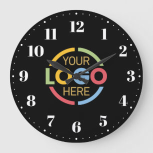 Relógio Grande Promocional de logotipo comercial da empresa moder