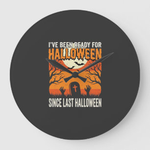 Relógio Grande Pronto Para O Design De Cemitério De Halloween_1
