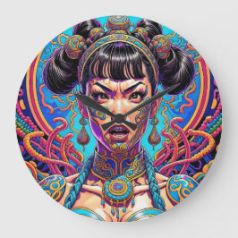 Relógio Grande Psicodélico diga o quê! Arte