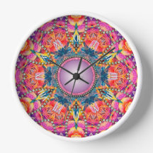 Psicodélico Groovy Rosa Amor Glam Mandala