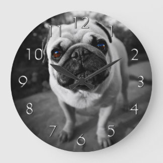 Relógio Grande Pug bonito