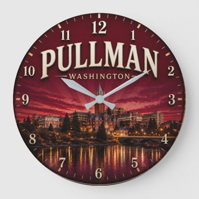 Relógio Grande Pullman Washington College Town  (Frente)