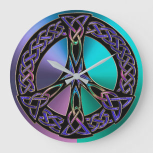 Relógio Grande Pulso de disparo celta colorido legal do sinal de