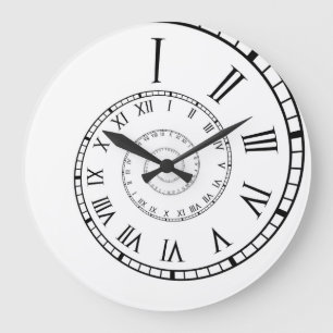 Relógio Grande Pulso de disparo da espiral do numeral romano