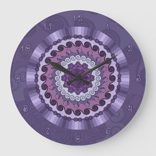 Relógio Grande Pulso de disparo da mandala do vento (Frente)