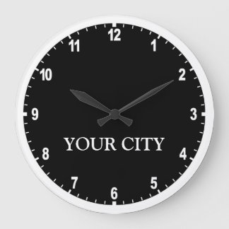 Relógio Grande Pulso de disparo da sala de notícia (escuro)