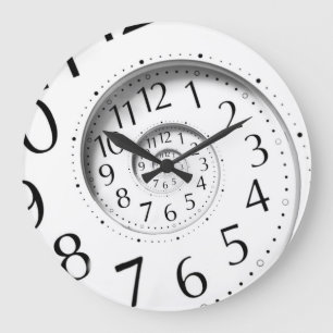 Relógio Grande Pulso de disparo de parede abstrato da infinidade