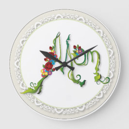 Relógio Grande Pulso de disparo de parede acrílico da mamã