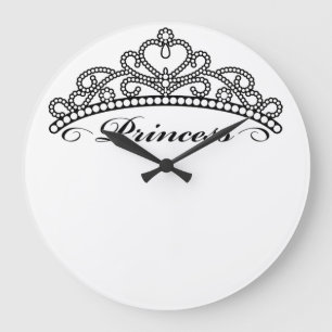 Relógio Grande Pulso de disparo de parede da princesa Tiara