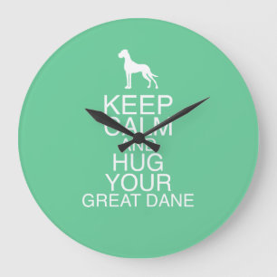 Relógio Grande Pulso de disparo de parede de great dane