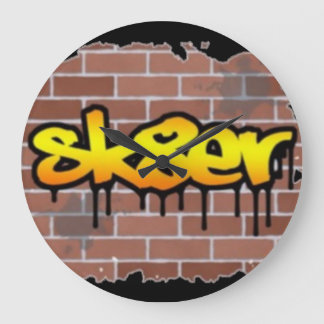 Relógio Grande Pulso de disparo de parede de Sk8er