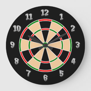 Relógio Grande Pulso de disparo de parede do Dartboard