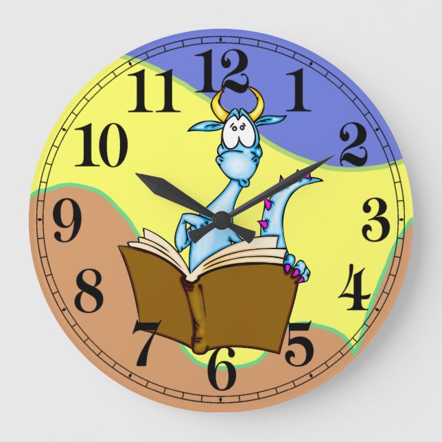 Relógio Grande Pulso de disparo de parede do dragão (Frente)