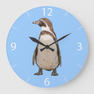 Relógio Grande Pulso de disparo de parede do pinguim