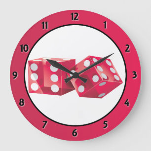 Relógio Grande Pulso de disparo de parede dos dados