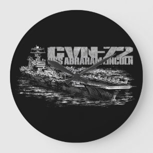 Relógio Grande Pulso de disparo de parede redondo de CVN-72