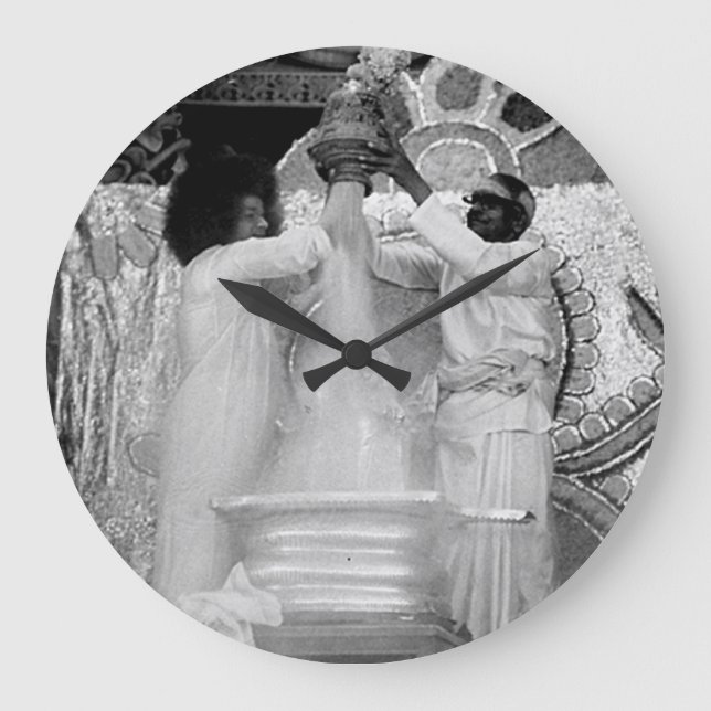 Relógio Grande Pulso de disparo de parede redondo de Sathya Sai (Frente)