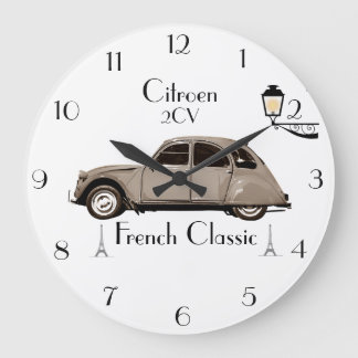 Relógio Grande Pulso de disparo de parede retro de Citroen 2CV