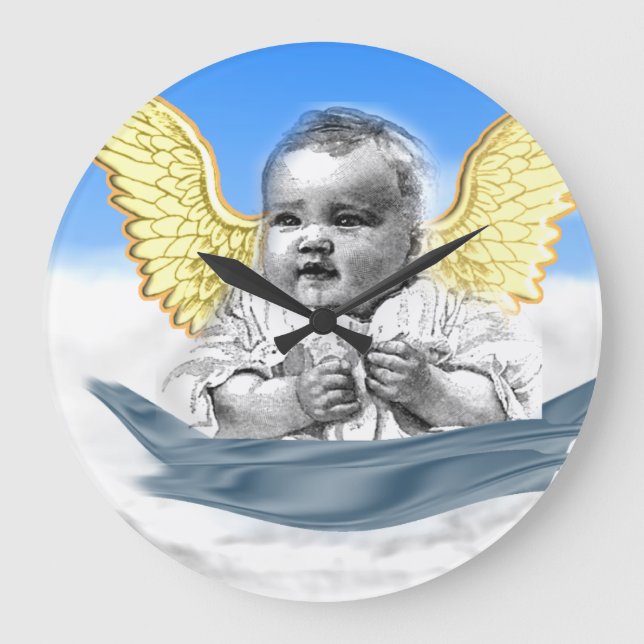 Relógio Grande pulso de disparo do anjo do bebê (Frente)