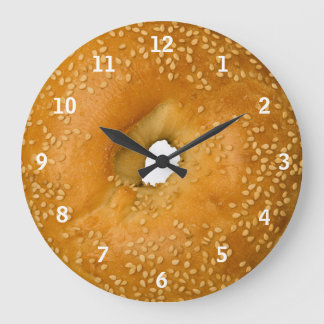 Relógio Grande Pulso de disparo do Bagel do sésamo