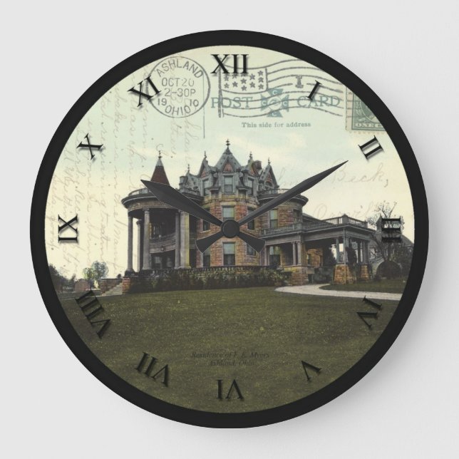 Relógio Grande Pulso de disparo do cartão de Ashland Ohio - (Frente)