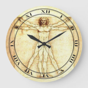 Relógio Grande Pulso de disparo do homem de Vitruvian