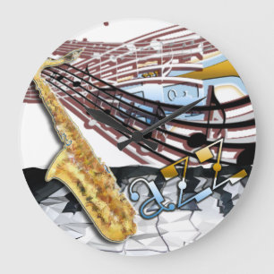 Relógio Grande Pulso de disparo do jazz