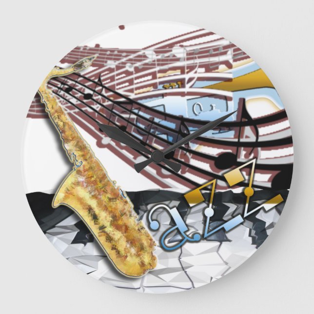 Relógio Grande Pulso de disparo do jazz (Frente)