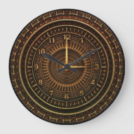 Relógio Grande Pulso de disparo industrial do steampunk