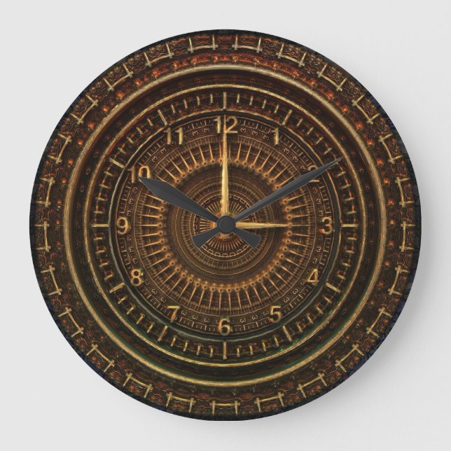 Relógio Grande Pulso de disparo industrial do steampunk (Frente)