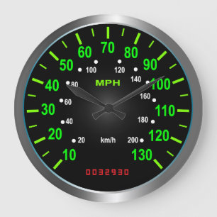 Relógio Grande Pulso de disparo legal do velocímetro