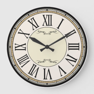 Relógio Grande Pulso de disparo romano antigo dos números do